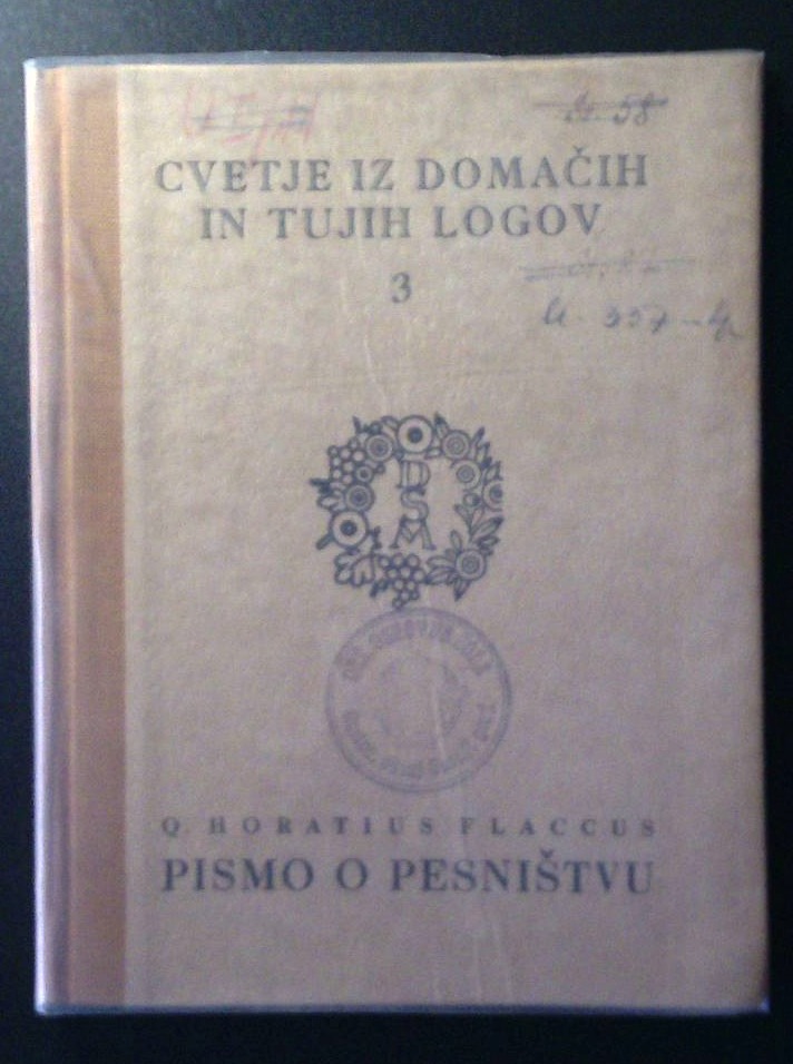 Cvetje iz domačih in tujih logov 3 - Pismo o pesništvu