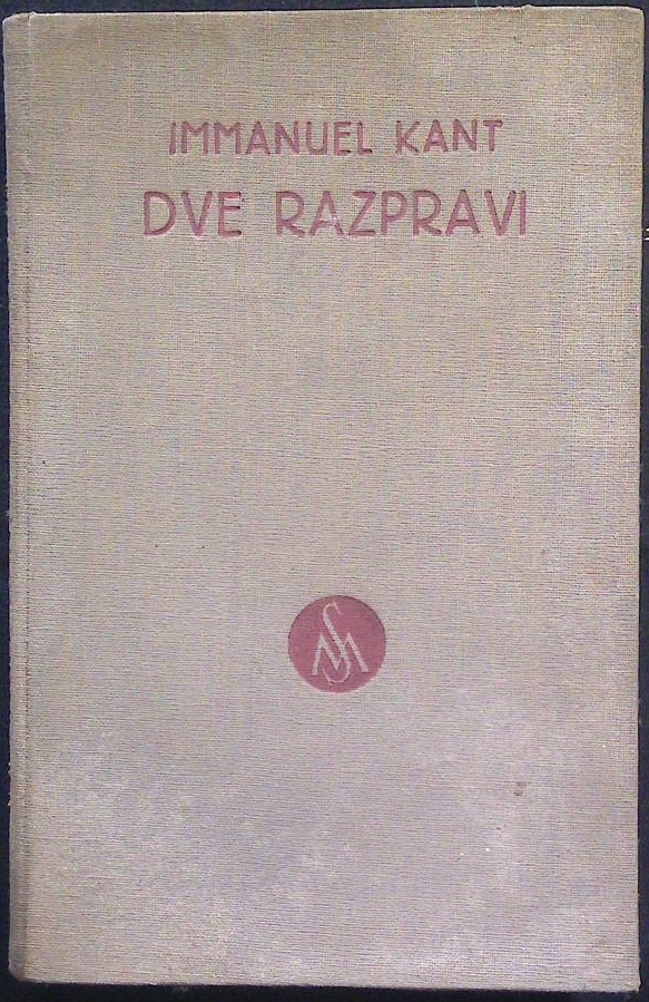 Dve razpravi : razmišljanja o čustvu lepega in vzvišenega