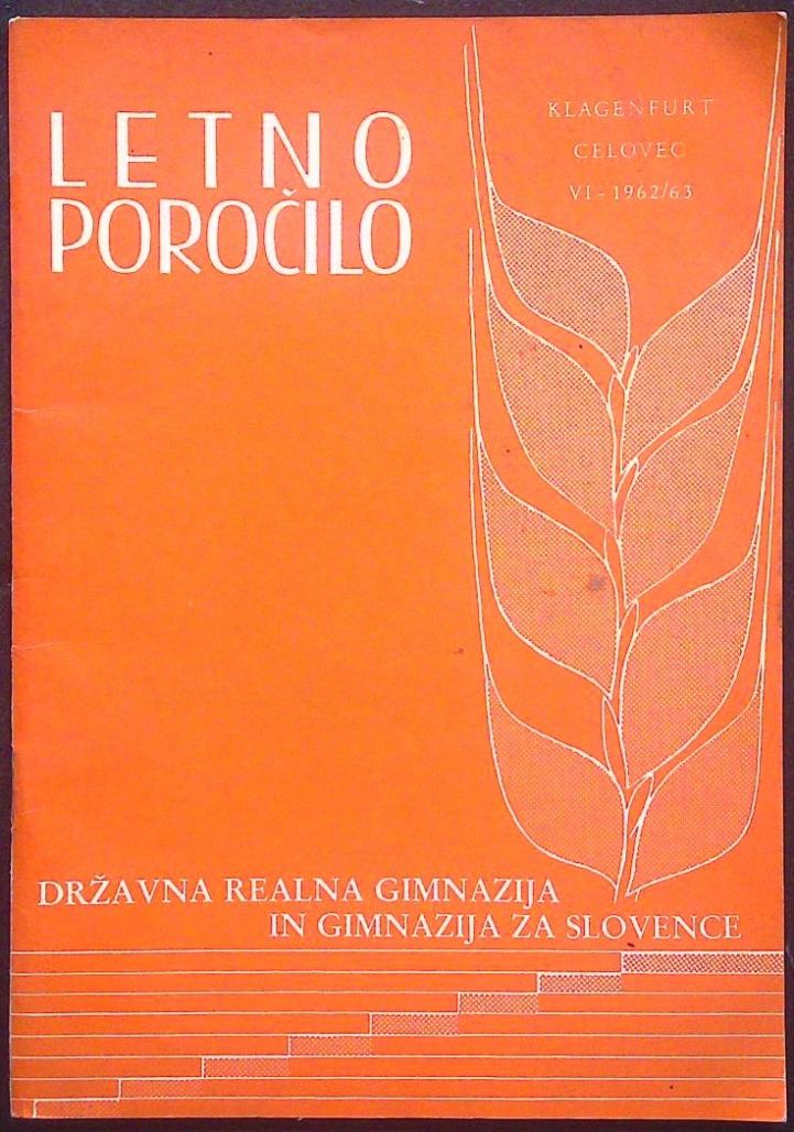 Letno poročilo VI. (državne realne gimnazije in gimnazije za Slovence) 
