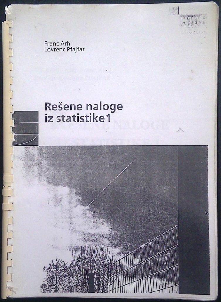 Rešene naloge iz statistike 1