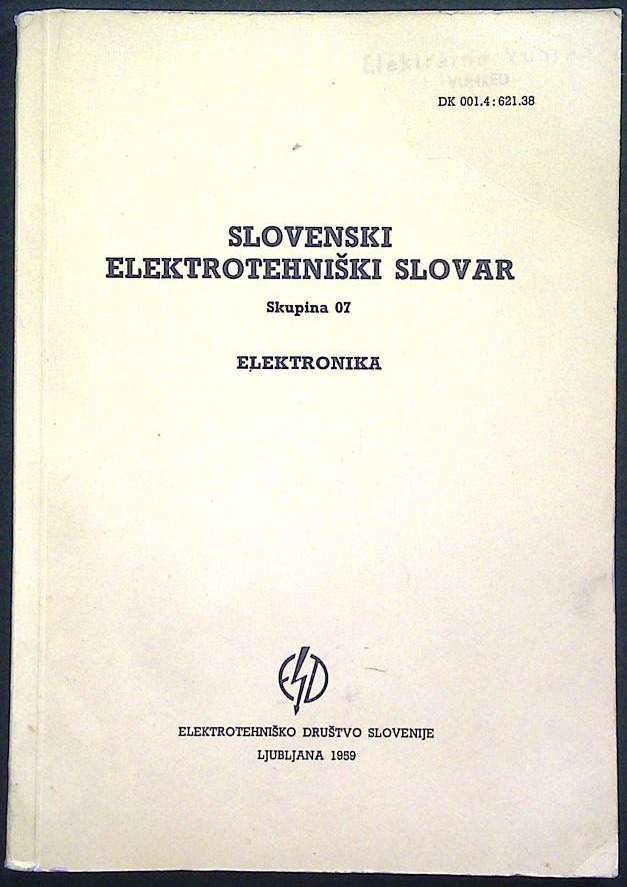 Slovenski elektrotehniški slovar (Elektronika)