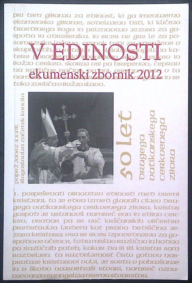 V edinosti (ekumenski zbornik 2012 - Kraljestvo božje LXVII)