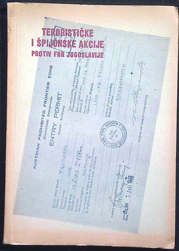 Terorističke i špijunske akcije (protiv FNR Jugoslavije)