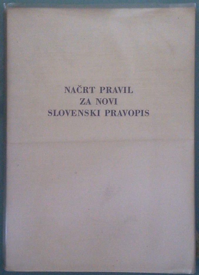 Načrt pravil za novi slovenski pravopis