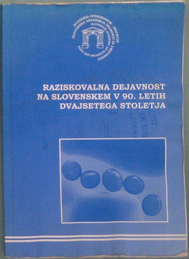 Raziskovalna dejavnost na slovenskem v 90. letih dvajsetega stoletja