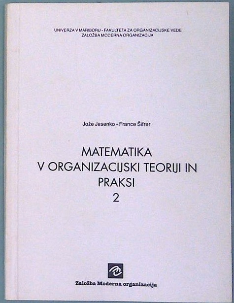 Matematika v organizacijski toeriji in praksi 2