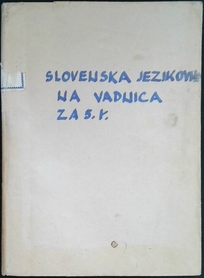Slovenska jezikovna vadnica (za 5. razred osnovne šole)