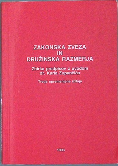 Zakonska zveza in družinska razmerja
