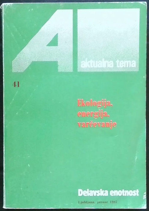 Ekologija. energija, varčevanje