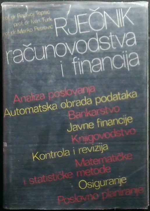 Rječnik računovodstva i financija