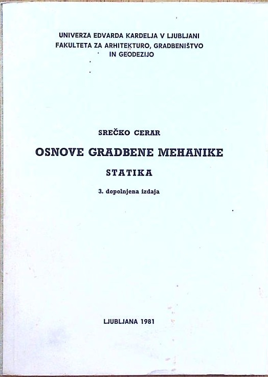 Osnove gradbene mehanike - Statika
