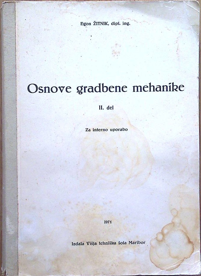 Osnove gradbene mehanike II. del 