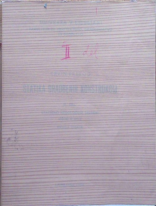 Statika gradbenih konstrukcij II. del