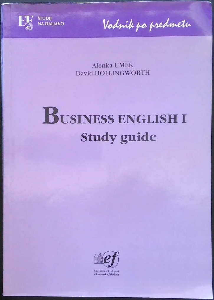 Business english 1 - Study guide