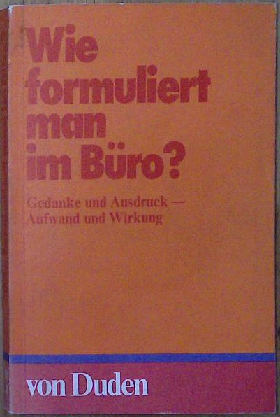 Wie formuliert man in Buro