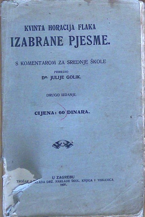 Izabrane pjesme Kvinta, Horacija, Flaka