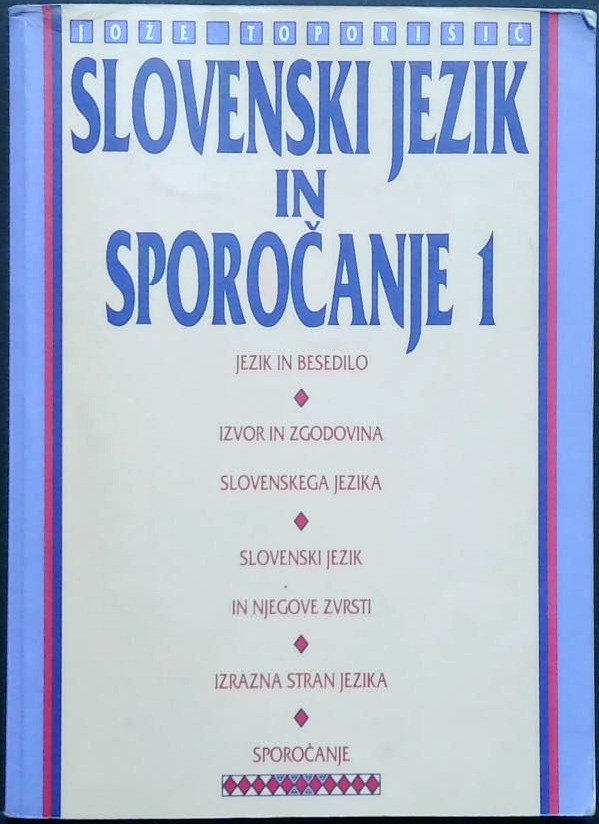 Slovenski jezik in sporočanje 1
