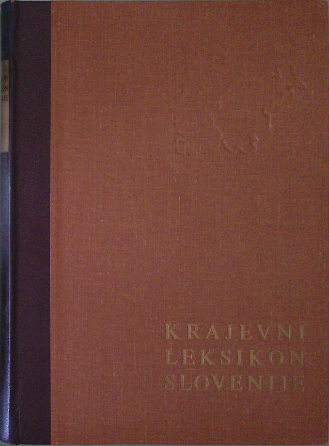 Krajevni leksikon Slovenije I. knjiga