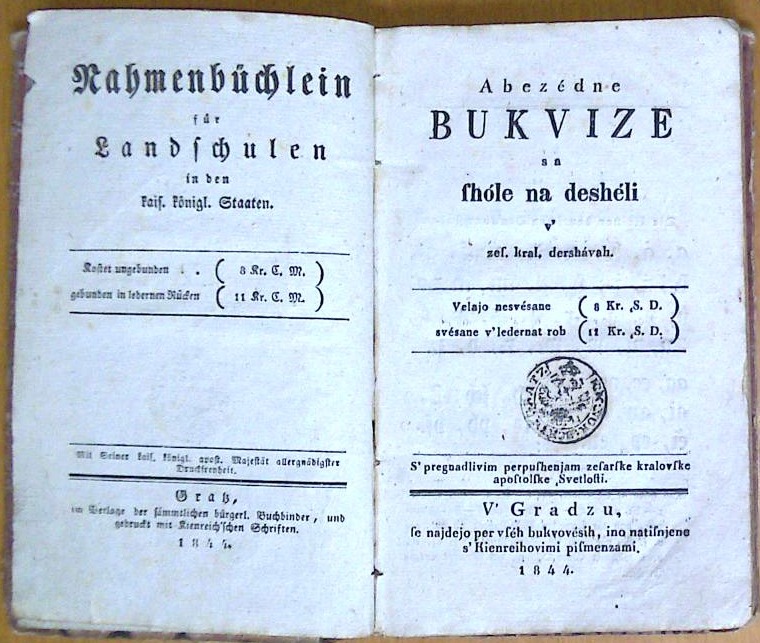 Rahmenbüchlein für Landschulen -  Abezedne bukvize sa shole na desheli
