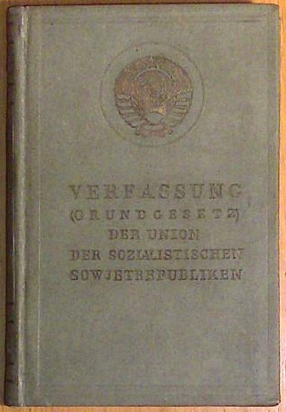 Verfasung der Union der Socialistischen Sowjetrepubliken