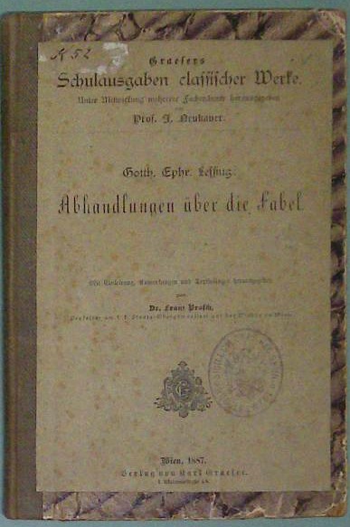 Abhandlungen über die Fabel