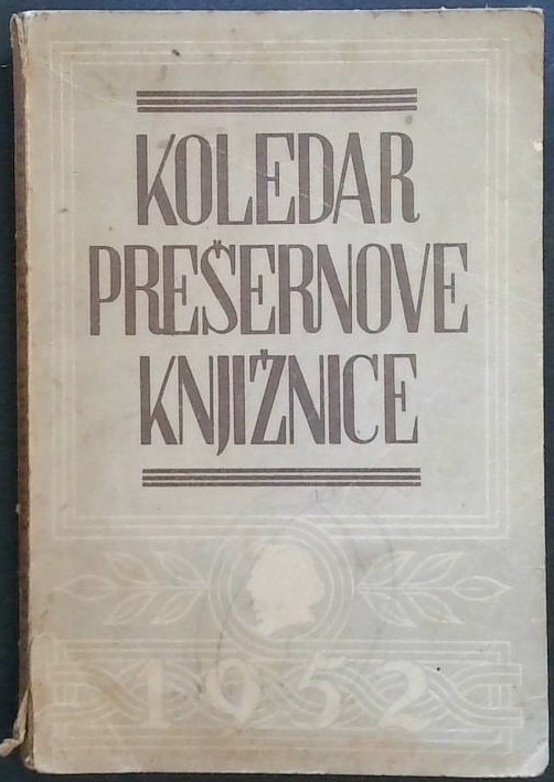 Koledar Prešernove knjižnice 1952