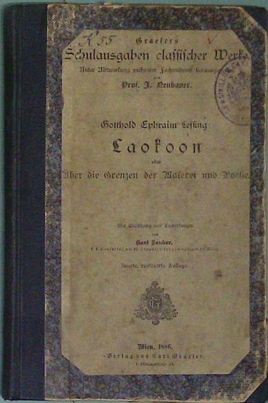Laokoon: Oder, Über die Grenzen der Malerei und Poesie