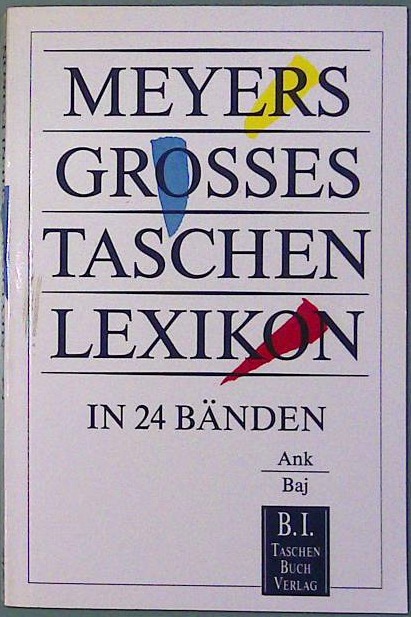 Meyers Grosses Tachen Lexikon Band 2 Ank-Baj