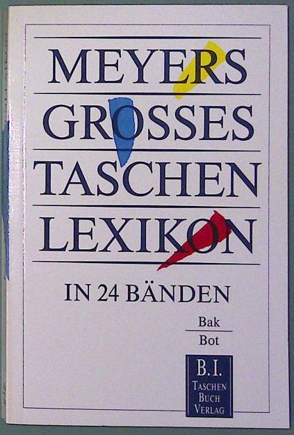 Meyers Grosses Tachen Lexikon Band 3 Bak-Bot