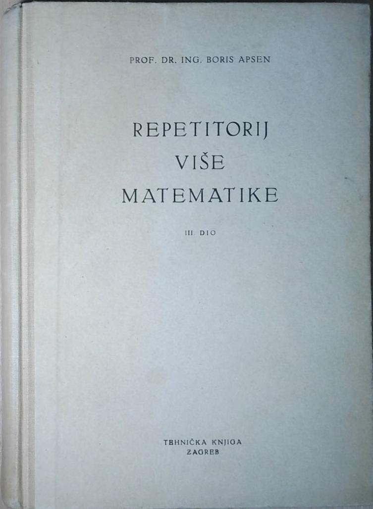 Repetitorij više matematike 3