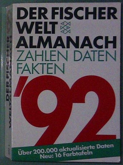 Der Fischer Weltalmanach 1993 - Zahlen, Daten, Fakten - slika 2