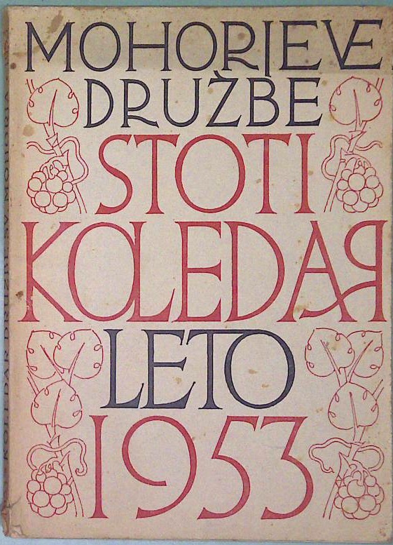 Stoti koledar Mohorjeve družbe 1953