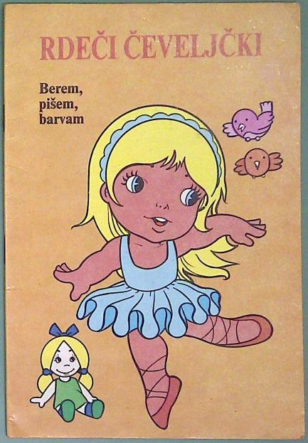 Rdeči čeveljčki: Berem, pišem, barvam