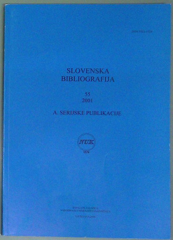 Slovenska bibliografija: 53 1999, A. Serijske publikacije - slika 2
