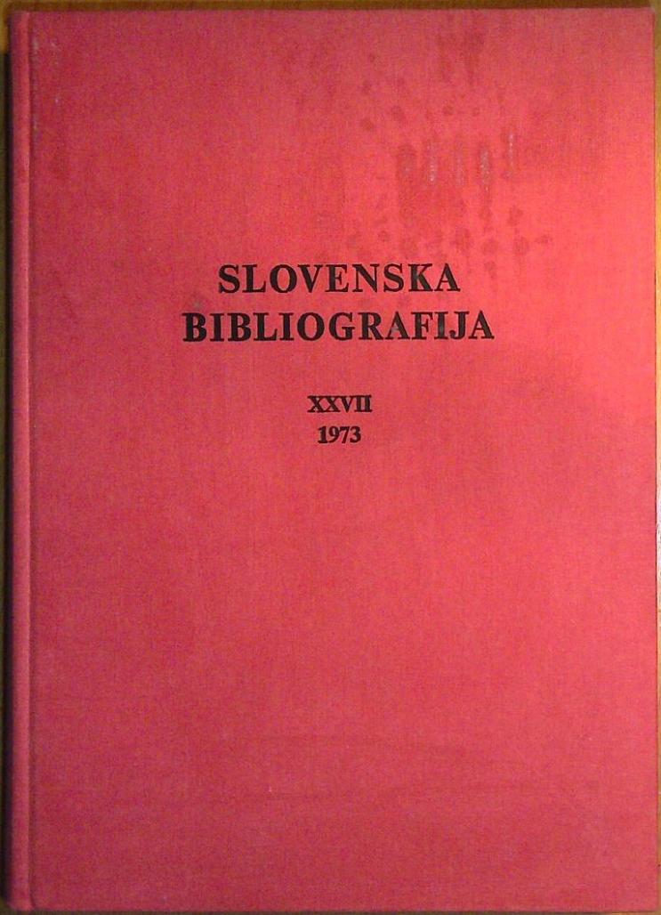 Slovenska bibliografija 1973