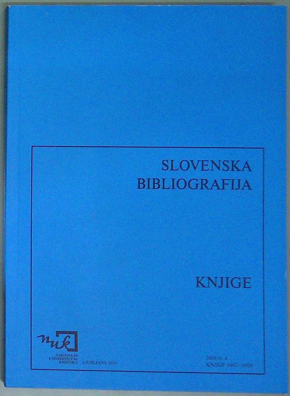 Slovenska bibliografija: Knjige  2008 št. 4 - slika 2