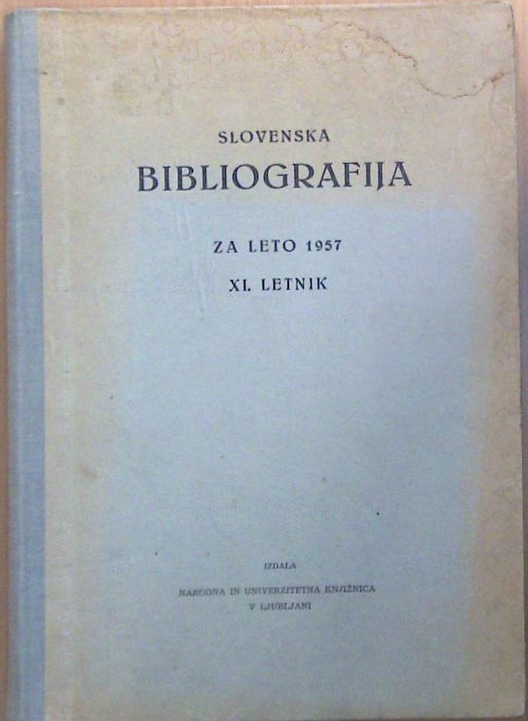 Slovenska bibliografija za leto 1957