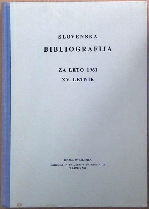 Slovenska bibliografija za leto 1961