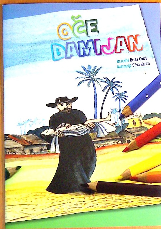 Oče Damijan - pobarvanka