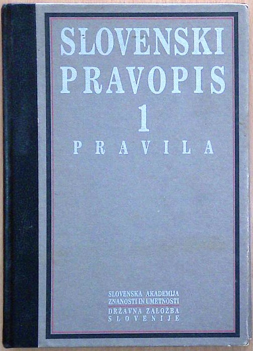 Slovenski pravopis 1 - Pravila
