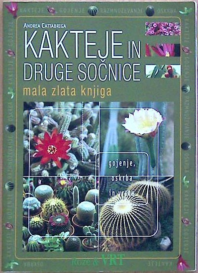 Kakteje in druge sočnice mala zlata knjige