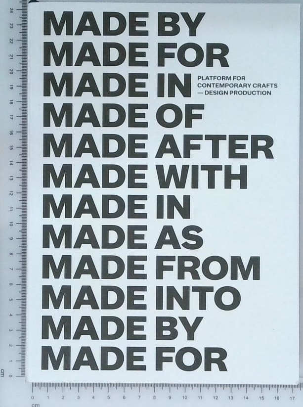 Made in : crafts - design narratives