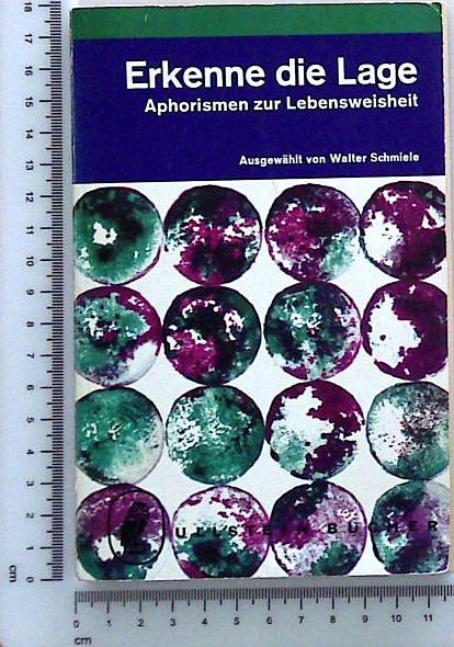 Erkene di Lage : Aphorismen zur Lebensweisheit