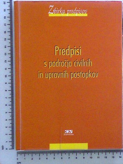 Predpisi s področja civilnih in upravnih postopkov